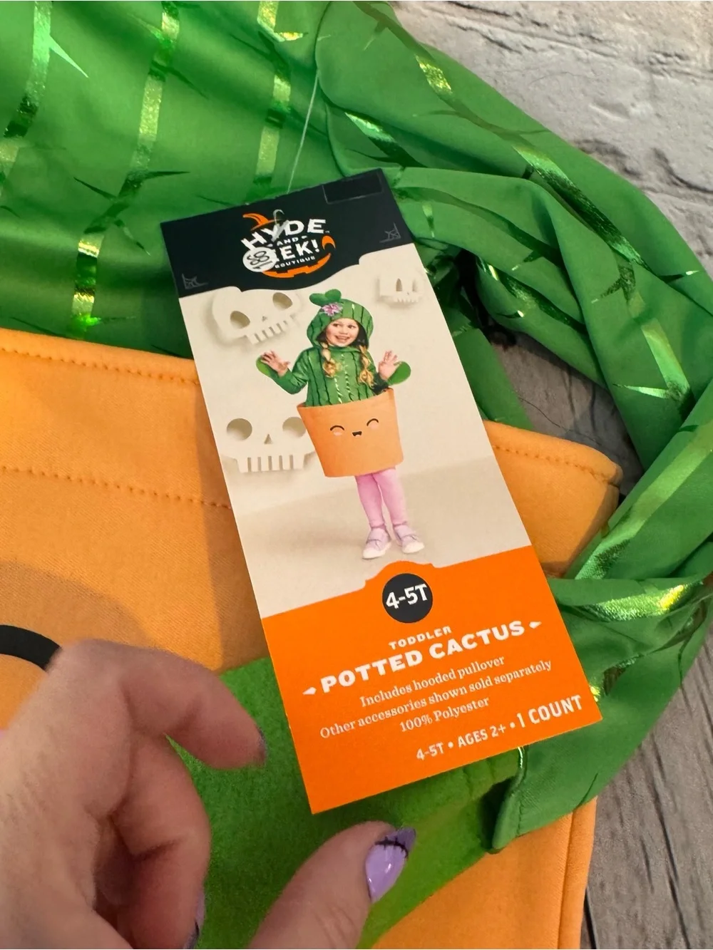 Target Hyde & EEK Potted Cactus Kids Halloween Costume